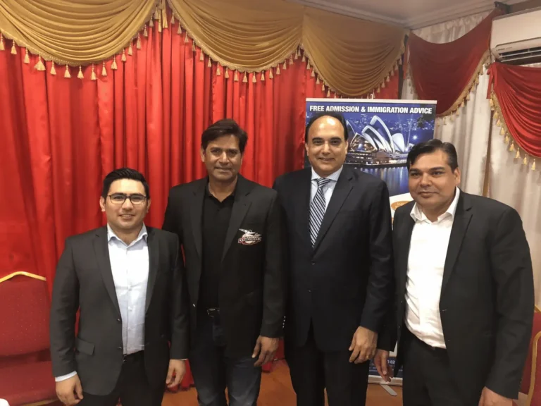 meeting with Aqib javed cricketer & Ejaz Khan in Australia