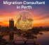 "Featured image showing Perth skyline at sunset with Fast Track Consultancy logo for blog about migration consultants in Perth.
